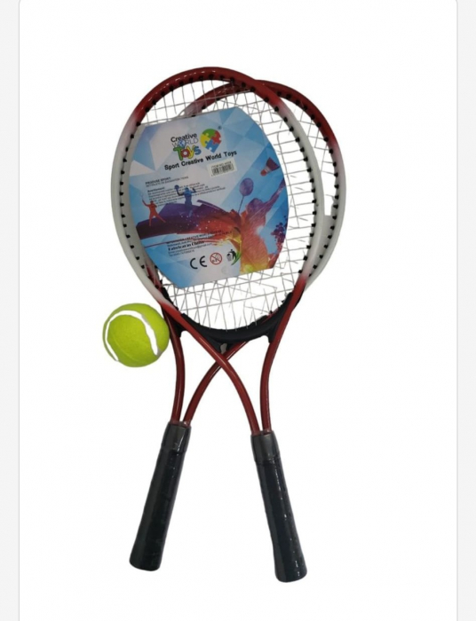 Set 2 Palete de Tenis pentru copii si Minge [1]