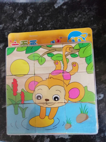 Set 2 Puzzle Cuburi din Lemn [4]