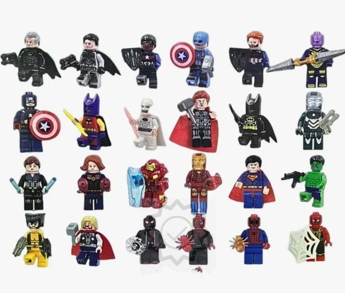 Set 24 mini figurine tip Avengers Supereroi Marvel [2]