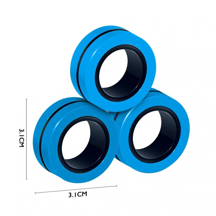Set 3 buc Joc antistres Inel Magnetic - Magnetic Ring [4]
