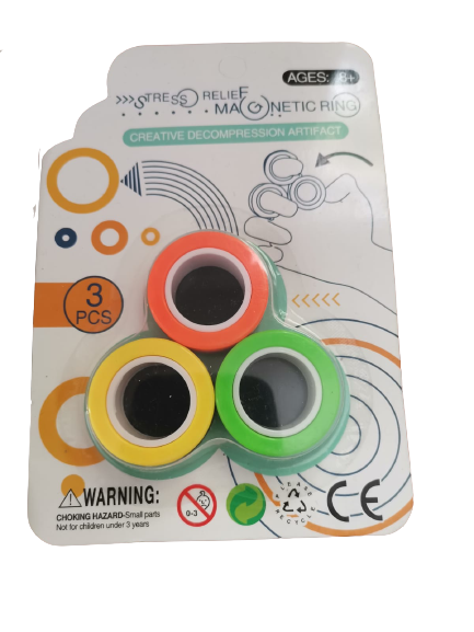 Set 3 buc Joc antistres Inel Magnetic - Magnetic Ring [6]