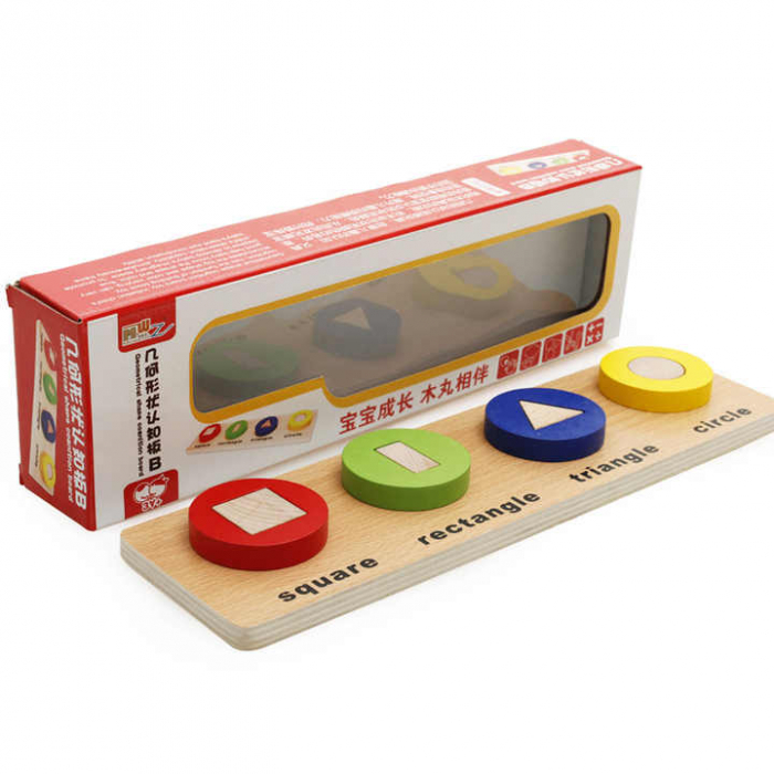 Set 3 Puzzle Forme Geometrice din Lemn Montessori – Joc Educativ si Interactiv [4]