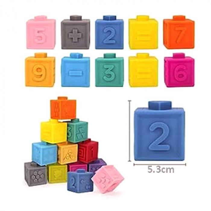 Set 32 Cuburi Senzoriale Dentitie Bebelusi Kids Melody [3]