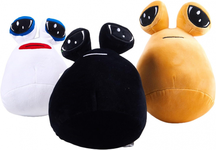 Set 4 Jucarii din Plus Alien Pou - Alien Sad Pou Jucarie de Plus 25 cm [2]