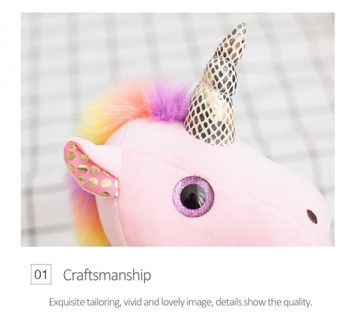 Set 4 Unicorni din plus cu ochi sclipitori [5]
