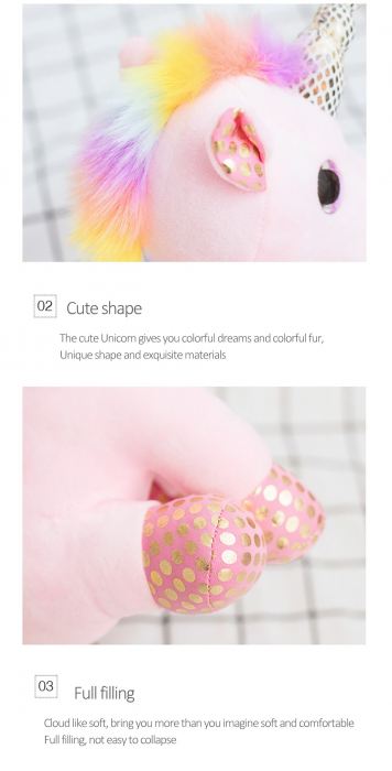 Set 4 Unicorni din plus cu ochi sclipitori [6]
