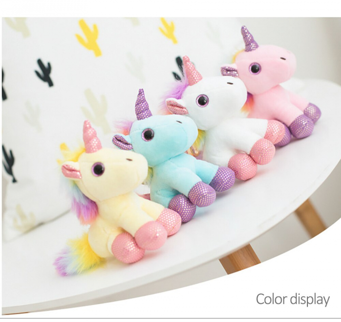 Set 4 Unicorni din plus cu ochi sclipitori [3]