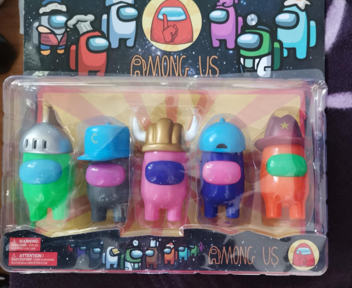 Set 5 Figurine Among Us Multicolore [2]