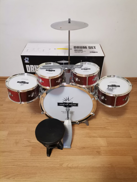 Set 5 tobe muzicale copii cu scaun - Tobe de jucarie pentru copii [4]