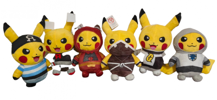 Set 6 Jucarii din plus Pokemon, cu Pikachu, 23–29 cm [3]