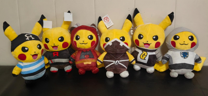 Set 6 Jucarii din plus Pokemon, cu Pikachu, 23–29 cm [4]
