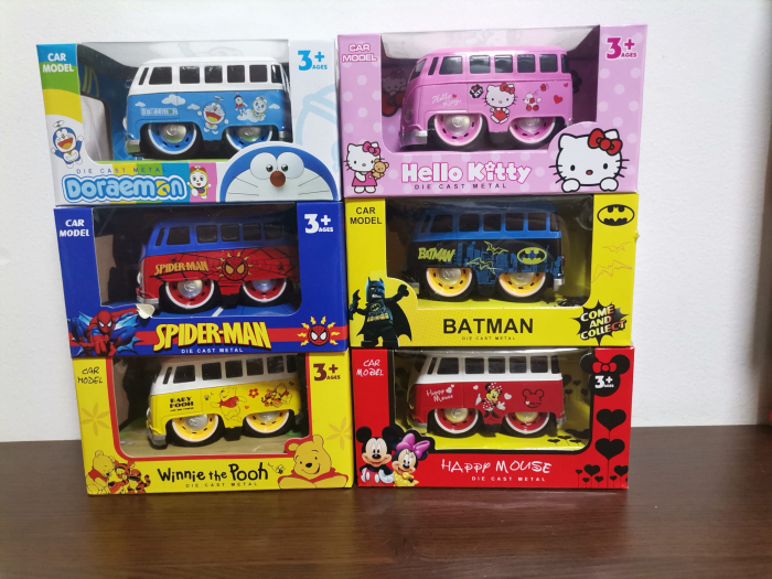 Set 6 Masinute Metalice de jucarie cu Eroii din Desene animate [2]