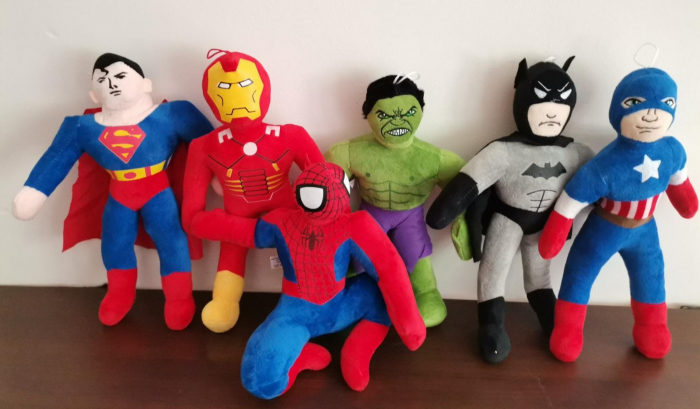 Set Mascote Plus Avengers Hulk, Capitanul America, Iron Man, Batman, Superman, Spiderman [2]