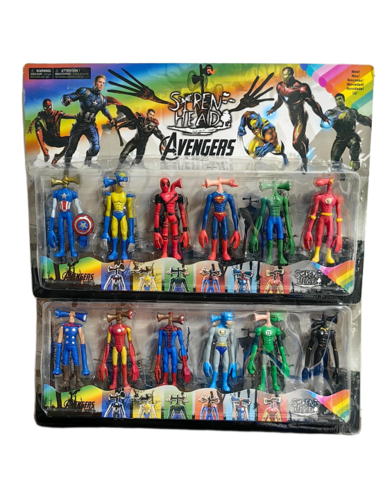 Set 12 Siren Head Figurine Avengers [1]