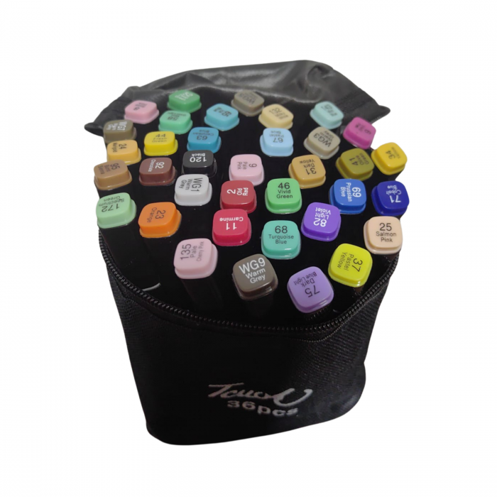 Set 30 buc markere cu alcool cu două capete [1]