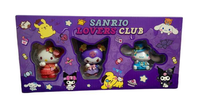 Set Figurine Sanrio Lovers Club – Hello Kitty, Kuromi, Cinnamoroll [1]