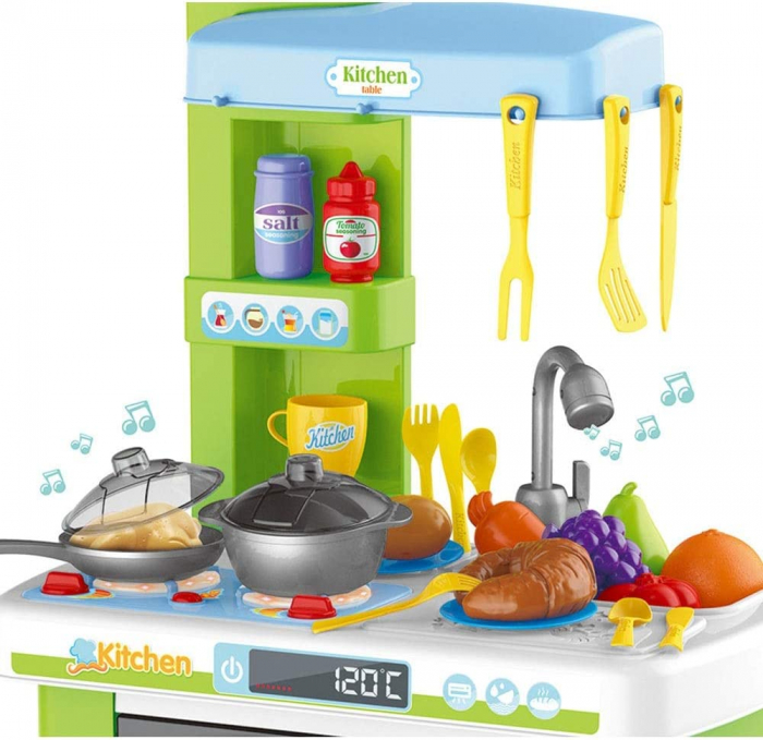 Bucatarie pentru copii cu Accesorii Kitchen House Verde [2]