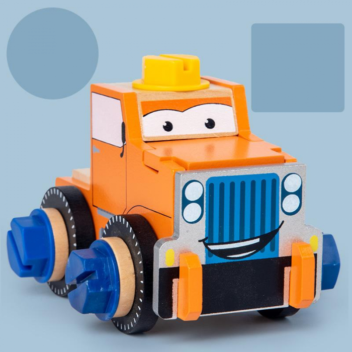 Set Camion si masini de constructie din lemn [2]