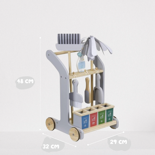 Set Carucior Curatenie Montessori cu 8 Accesorii [2]