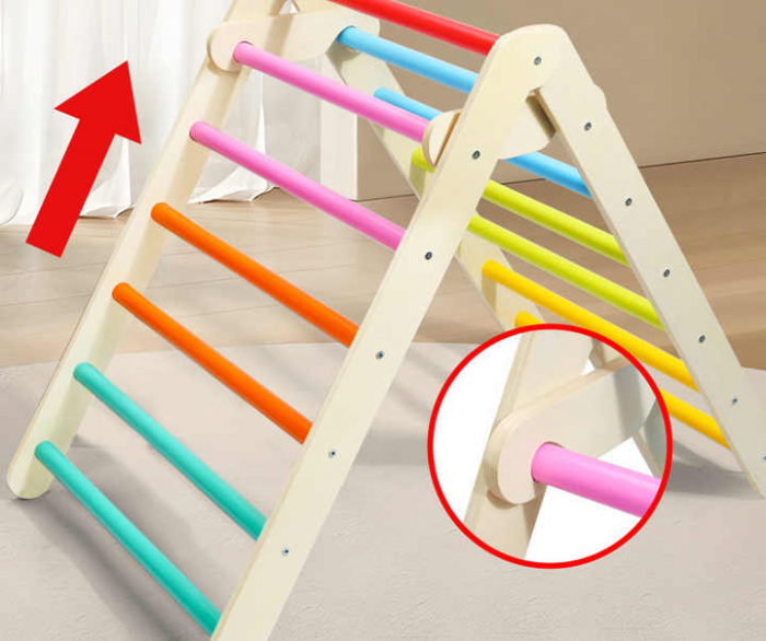 Set Catarare Montessori 3 in 1 – Triunghi Pikler si Rampa [3]