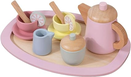 Set Ceainic de jucarie tip Montessori Roz [2]