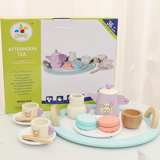 Set Ceainic de jucarie tip Montessori Albastru [3]