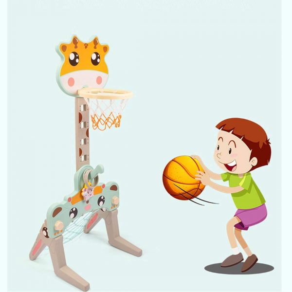 Centru de Joaca de Activitati Sportive 3 in 1 Girafa [4]