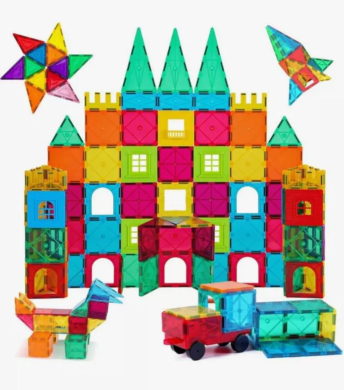 Set Constructie Magnetica 100 Piese – Joc STEM Educational pentru Copii [4]