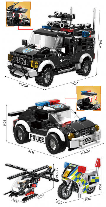 Set Constructie tip Lego City Sectia de Politie Swat [5]