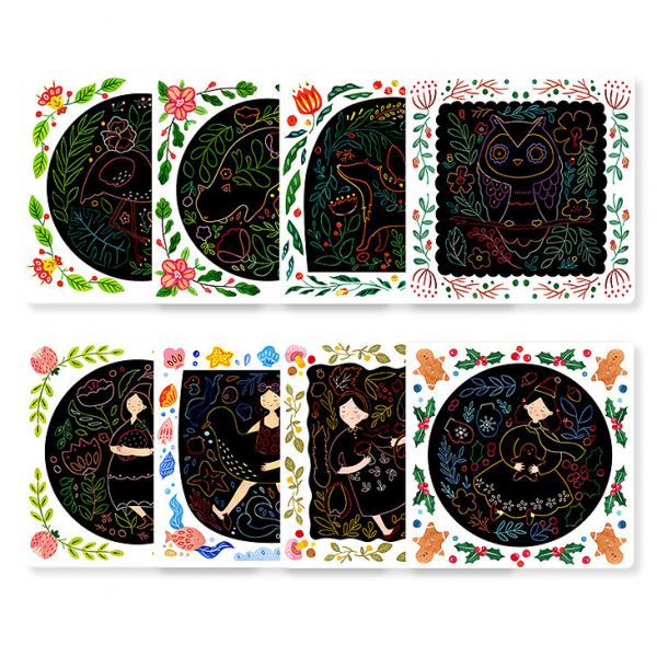 Set Creativ Planse de razuit Mideer - Scratch art card Mideer [2]