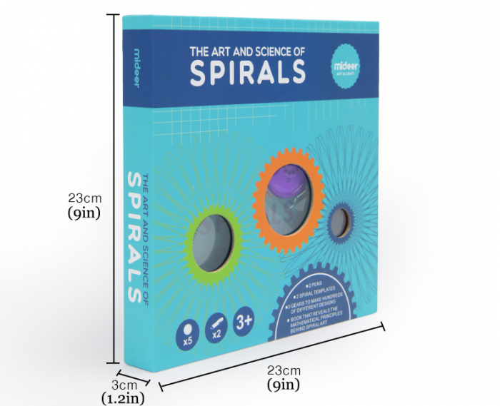 Set Creativ Spirala Sablon Desen Mideer Spirograf [6]