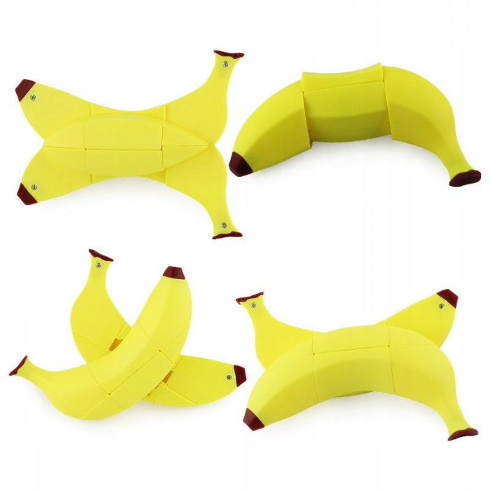 Set Cub Rubik Fructe Joc Puzzle Banan Mar si Lamie [3]