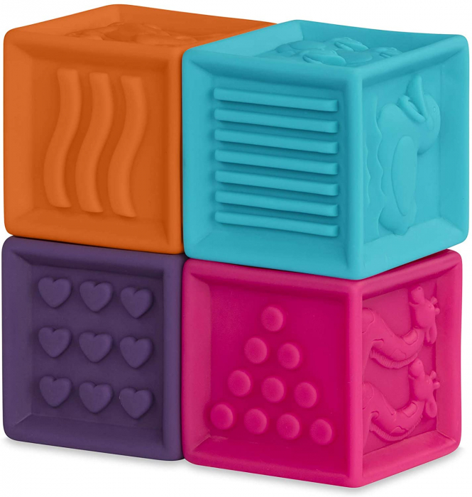 Set 10 Cuburi Senzoriale Bebe Baby Blocks [2]