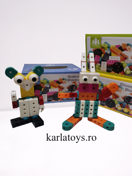 Set Joc de construit Animale Traffic Dinosaur Blocks [10]