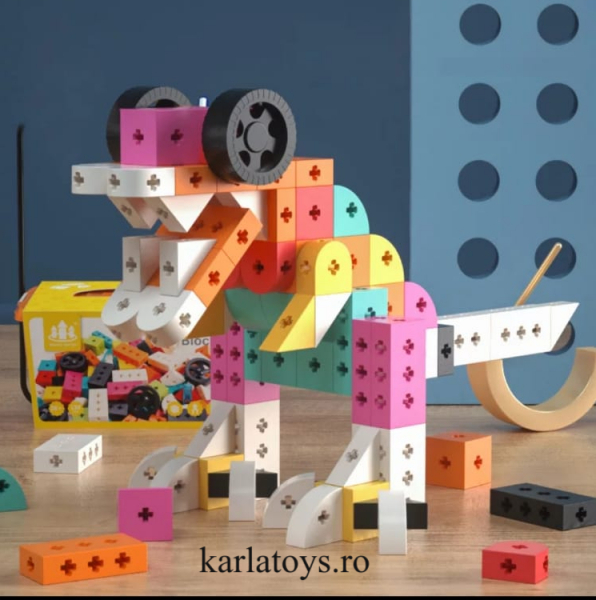 Set Joc de construit Animale Traffic Dinosaur Blocks [2]