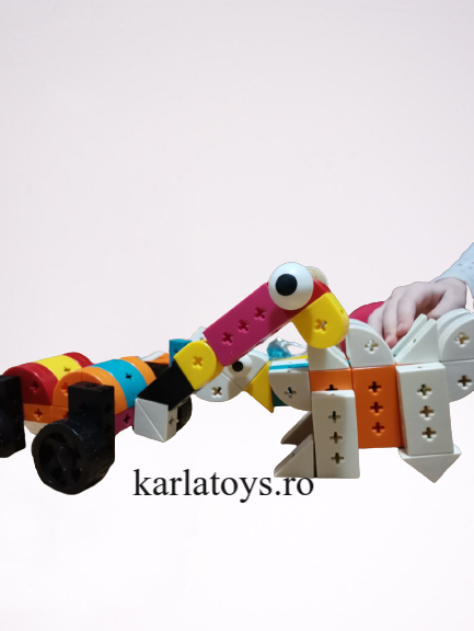 Set Joc de construit Animale Traffic Dinosaur Blocks [8]