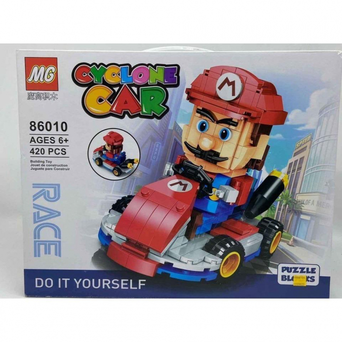 Set Cuburi de construit tip Lego Super Mario Car [1]