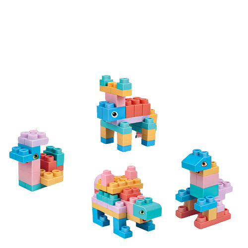 Set Cuburi Moi de Contruit tip Lego Dulpo Soft Blocks 56 Piese [3]
