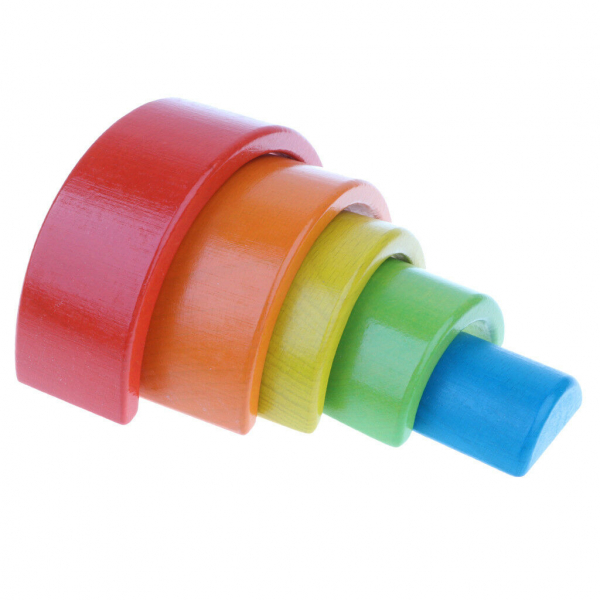 Cuburi  Lemn Stivuire Curcubeu - Set Cuburi Montessori Rainbow [3]