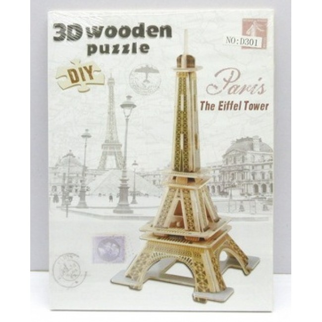 Puzzle 3D din lemn Turnul Eiffel din lemn [1]