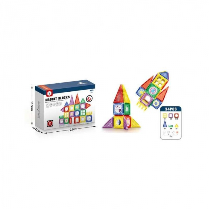 Set de constructie creativitate cu 34 de piese [1]