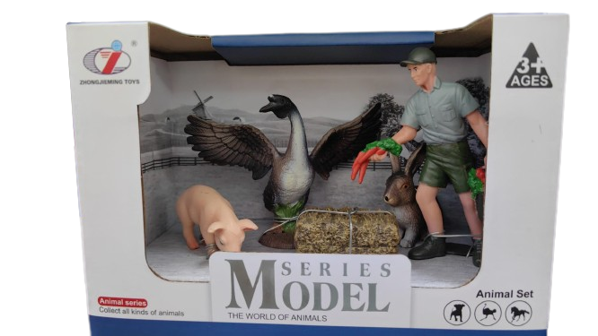 Set de figurine Ferma- fermierul si animalele domestice [2]