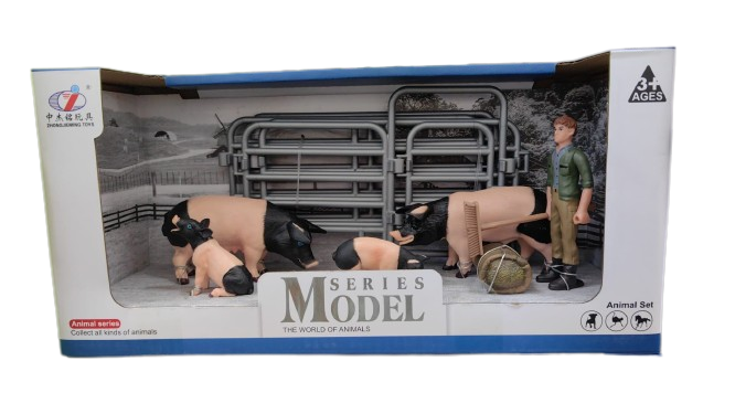 Set de figurine Ferma- fermierul si porcii [3]