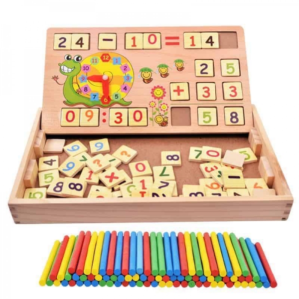 Set educational din lemn matematica 3 in 1 [3]