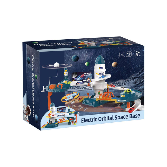 Set de joaca Electric Orbital Space Base cu pista de curse si baza spatiala [5]