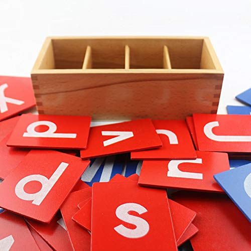 Set de Carduri din Lemn cu Litere Montessori - Joc de Alfabet Montessori [2]