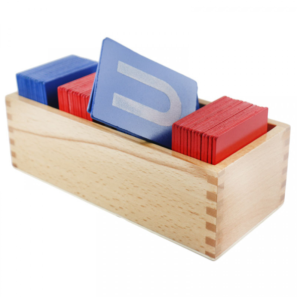 Set de Carduri din Lemn cu Litere Montessori - Joc de Alfabet Montessori [3]