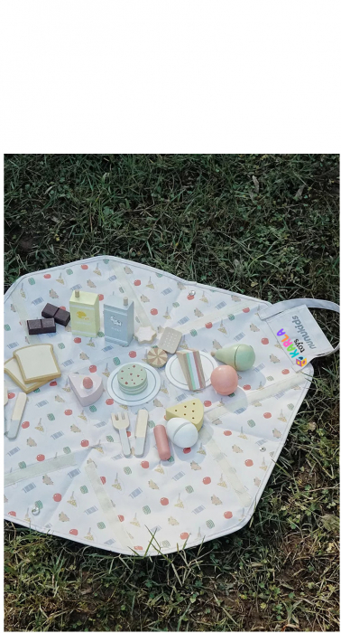 Set de picnic cu accesori din lemn Hai la Picnic! Nunukids [2]