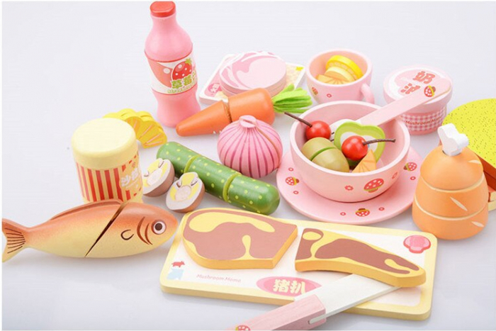 Set din Lemn Alimente de Feliere Cina [3]