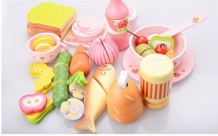 Set din Lemn Alimente de Feliere Cina [4]
